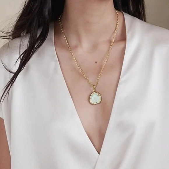 AUREUS + ARGENT  Lyric Quartz Necklace Banana Republic - Picture 2 of 8